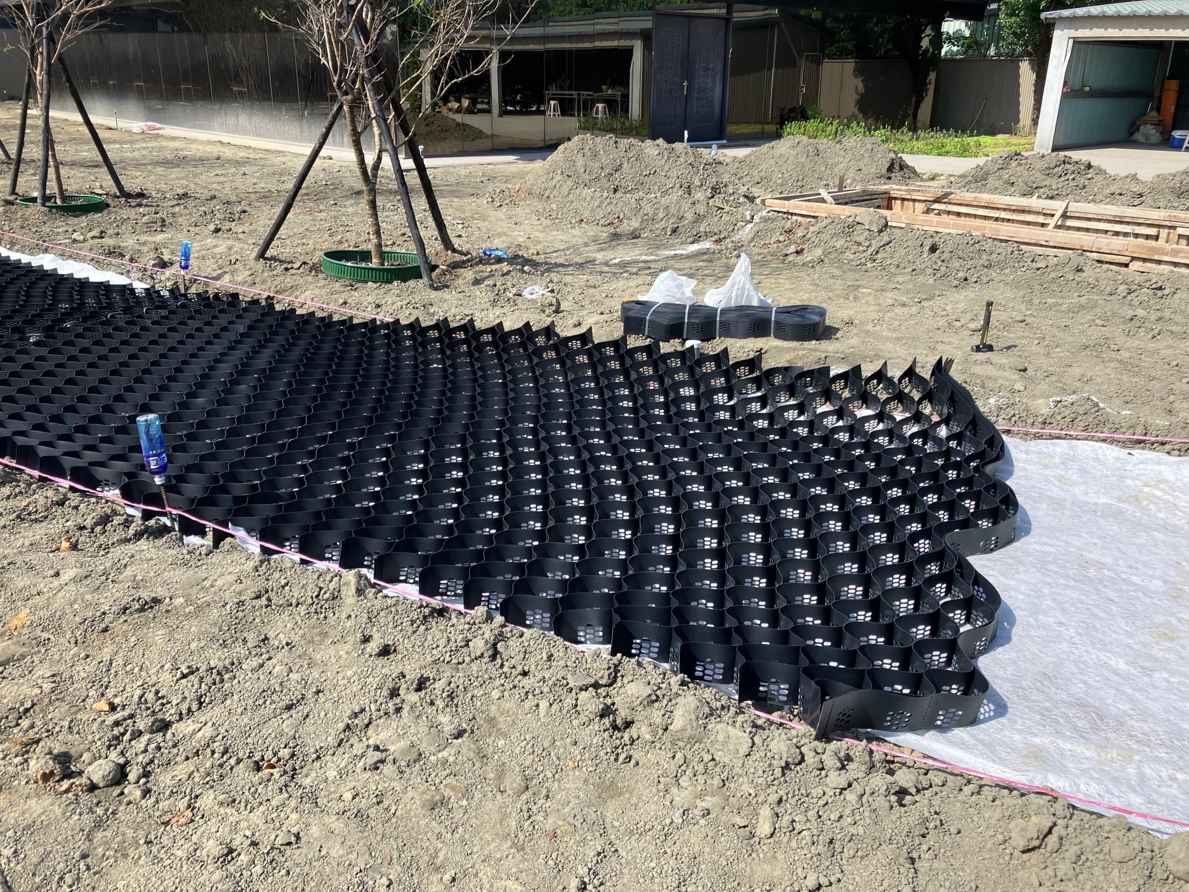 北投區 私人景觀碎石車道(蜂巢格框加勁)